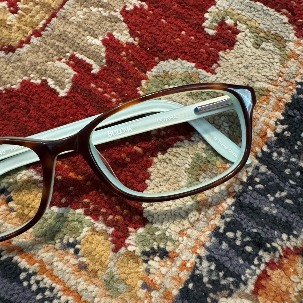 Bulova Eyeglasses Tortoise Frames Prescription Ha… - image 2